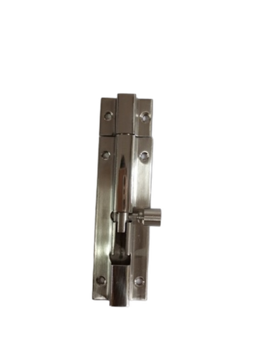 Stainless Steel Tower Bolt Latch Lock - Color: White