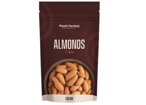 Almond Packaging Pouch - Color: Multi Color