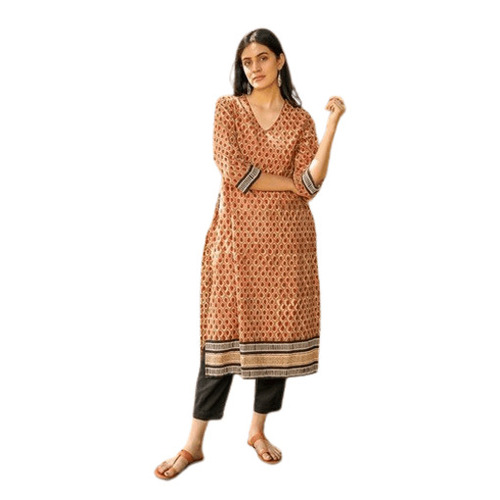 Casual Ladies Kurtis - Color: Brown
