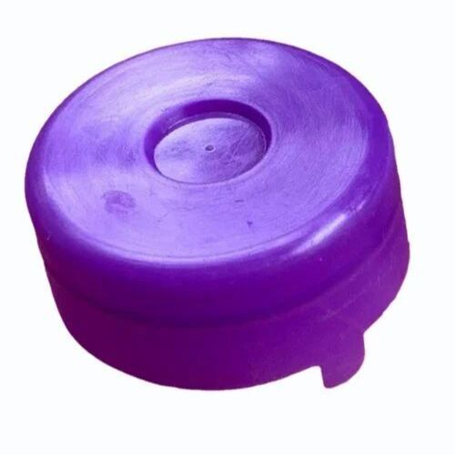 LDPE Round Purple and White Water Jar Cap - 20 Liter Size, Use and Throw Material | Plain Pattern, Suitable for Bottles