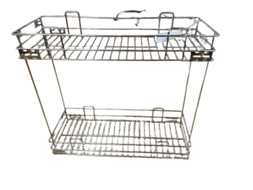 Stainless Steel Kitchen Basket - Fine Finished Polished Surface Durable Design Silver Color Customized Size