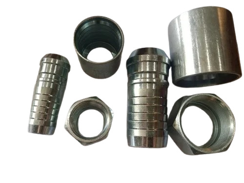 Hydraulic Pipe Fittings - Mild Steel, Round Shape, Silver | Fine Finished, Durable, Socket Joint Connection