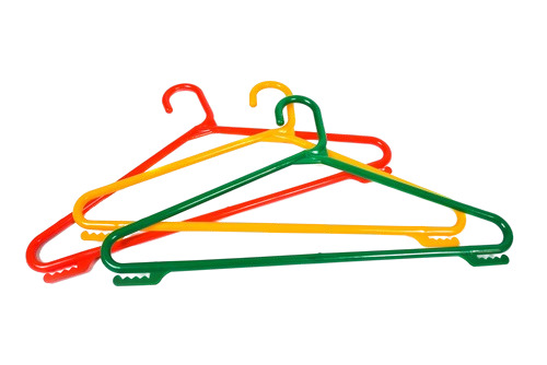 Plastic Hanger - Durable Plastic, 1.5 Foot Length, Clip Style, Standard Size | Fine Finished, Very Good Quality for Dresses