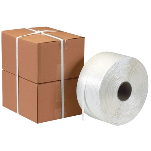 PP Strapping Roll - 100 Foot Length, White Color | Durable Hard PP Material, Fine Finished Quality