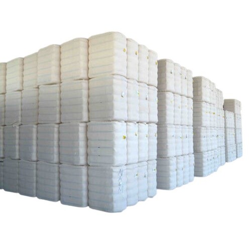 Raw Cotton Bale - Color: White