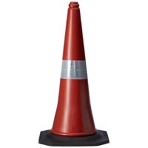 Safety Cone - Plastic, All Sizes, Multi Color | High Quality, Manual Function, Traffic Baton for Mall, Office, Bank, and More