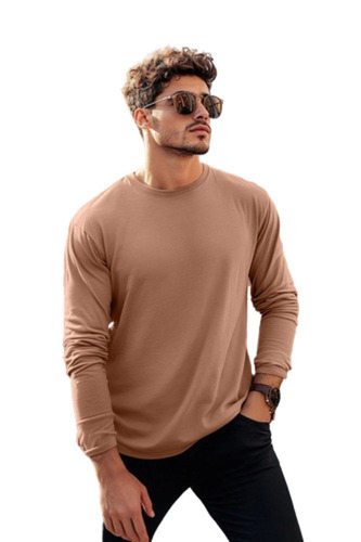 Full Sleeves T Shirt - Color: Brown