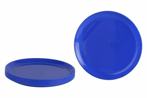 Blue Plastic Plates - Cover Material: Hospital