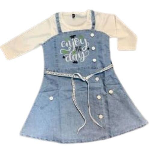 Girls Denim Frock - Bust Size: An