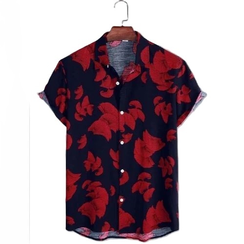 Men Printed Shirt - Collar Style: Classic