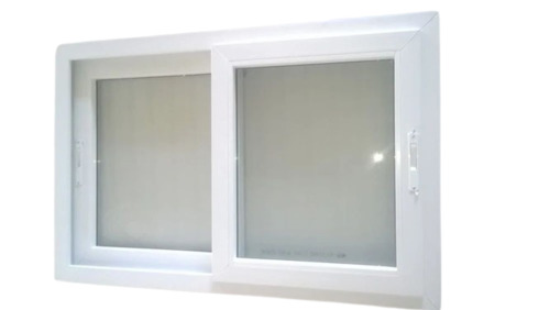 UPVC Sliding Window - 3 X 5 Feet, White | Durable, Weather Resistant, Polished Finish, Wall Mounted with Stainless Steel Screen Netting