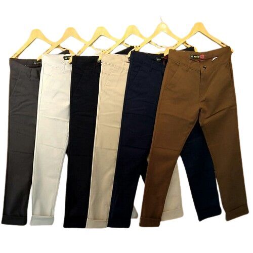 Men's Cotton Pants - Slim, Regular, Skinny, or Loose Fit | Elastic, Buttoned, or Zippered Waistband, Quick Dry, Water Proof, Anti-UV, Breathable