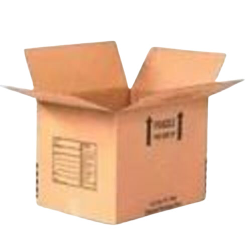 Printed Corrugated Packaging Boxes - Paper Material Brown Color Suitable for Apparel Electronics and Food | Printed Design for Versatile Use
