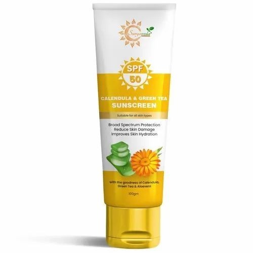 Calendula Sunscreen With Spf 50 For Third Party Manufacturing - Attributes: Waterproof