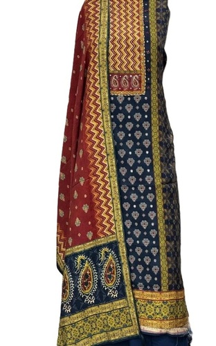 Ethnic Ajrak Designer Suits - Color: Multi