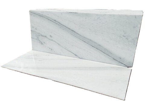 White Marble Slab - Thickness 13-15 mm, Rectangular Shape, Polished Surface | Fire Resistant, Crack Resistant, Water Resistant, Acid Resistant