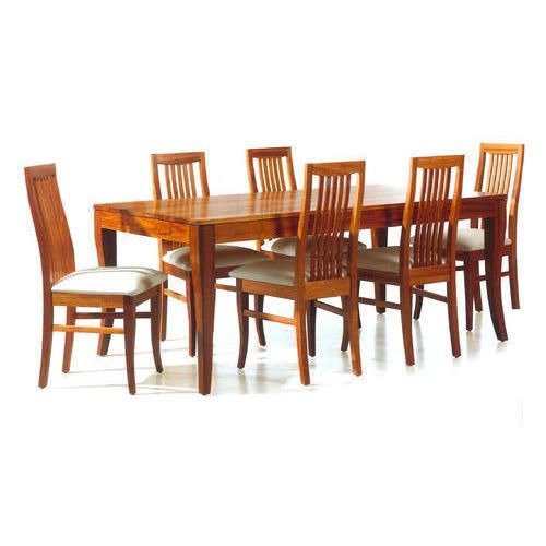 Wooden 6 Seater Dining Table Set