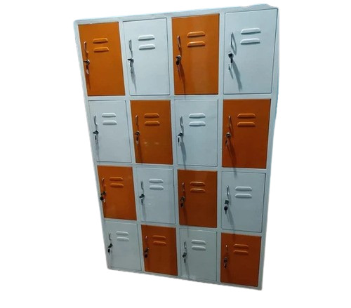 Industrial Locker - Color: White & Orange