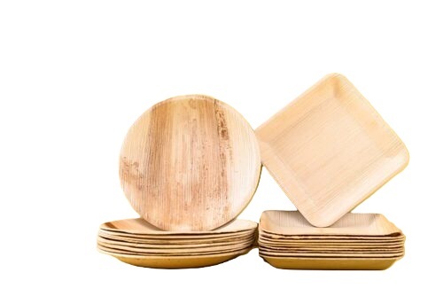 Palm Leaf Plate - Color: Brown