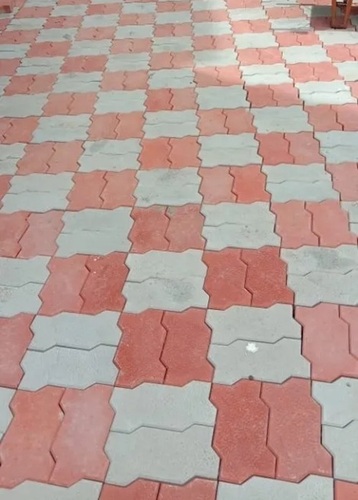 Zig Zag Cement Interlocking - Color: Multi