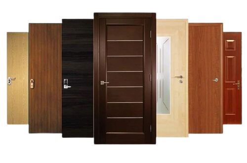 Exterior Designer Plywood Door - Color: Multicoloured