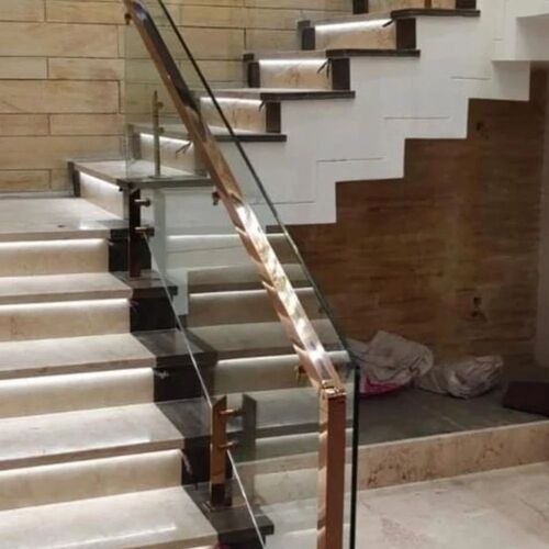 Ss304 Stainless Steel Glass Railing - Color: Silver