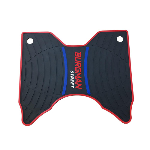 Two Wheeler Accessories Footmatt Burgman Street 125 Bs6 Red & Blue