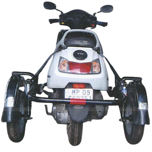 Two Wheeler Side Wheel Attachment Jupiter - Dimension (L*W*H): 27X17X9  Centimeter (Cm)