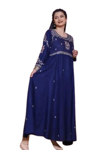 Embroidered Party Wear Kurti - Bust Size: .