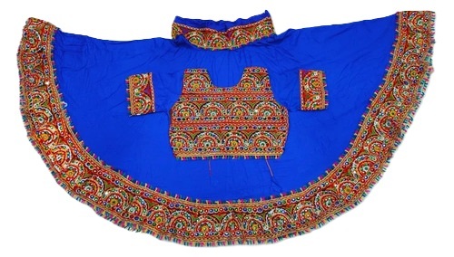 Navratri Chaniya Choli - Cotton, Customized Size, Multi Color | Breathable, Short Long Sleeve, Machine Embroidered, Appliqued Pattern