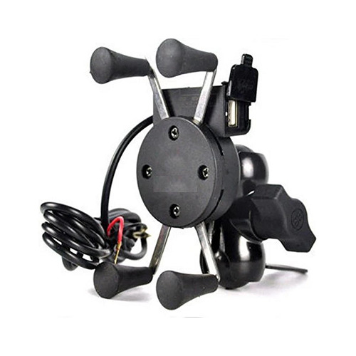 Two Wheeler Accessories Mobile Holder With Charger