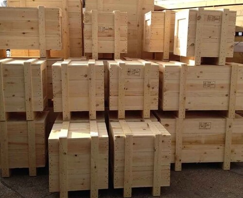 Warehouse Wooden Pallets - Color: Brown