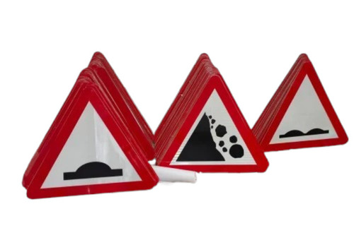 Road Safety Sign Board - Color: Red Boarder