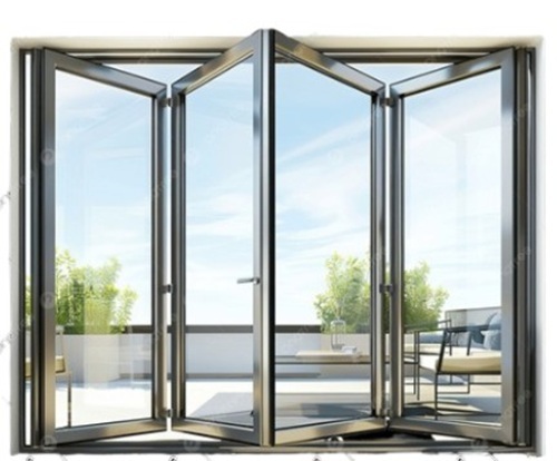 Aluminum Window - Polished Finish, Silver Color, Plain Pattern | Ideal for Home, Hotel, and Office, Fiberglass Screen Netting