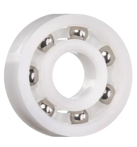 Ball Bearing - Angular Contact Single Row 5mm Bore Size Metallic Grey Polished Finish | Industrial Use Stainless Steel Material 4kg Weight