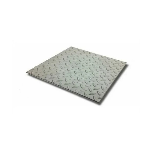 High Tensile Steel Chequered Plates - Square & Rectangular, Silver Color, Industrial Grade, Polished Surface, Corrosion Resistant, Hard Steel, Sheet Form