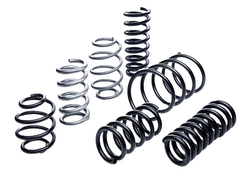 Industrial Springs - Metal Fabrication Customized Size Black & Silver Color | Durable Spiral Style Polished Surface Finish Extension Load Type