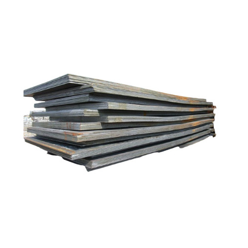 Mild Steel Chequered Plate - New Rectangle Shape, Plain Pattern, Corrosion Resistant | Industrial Grade, Polished Surface, Silver & Black Color, Hardness Included