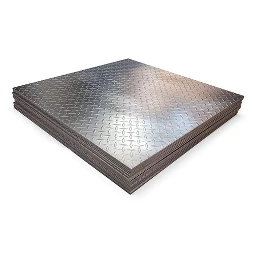 MS Chequered Plate - Hot Rolled, Industrial Grade Mild Steel, Corrosion Resistant, New Condition, Rust-Free, Industrial Use