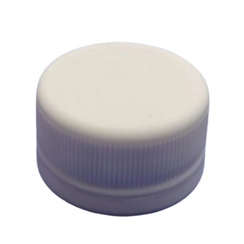 Plastic Water Bottle Cap - 28mm Diameter, White Screw Cap | Durable Plastic, Fine Finished, Worm Embossed, Plain Round Design