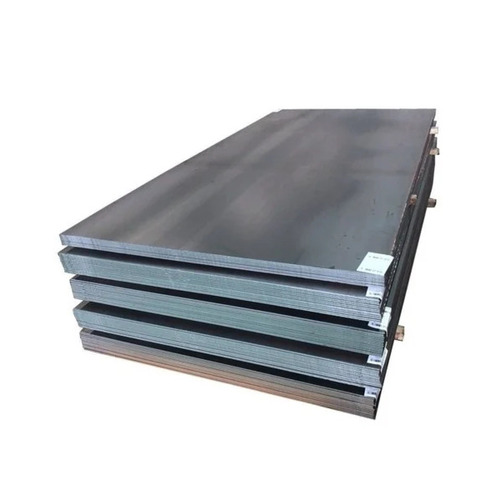 Steel Plate - Industrial Grade Rectangle Sheet, Polished Silver Finish, Corrosion Resistant, Hardness Features for Construction Applications