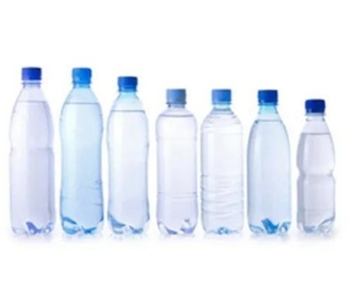 Plastic Water Bottle - 500 ML, Rust Proof Transparent Design | Screw Cap, Round Shape, Plain Water Pattern