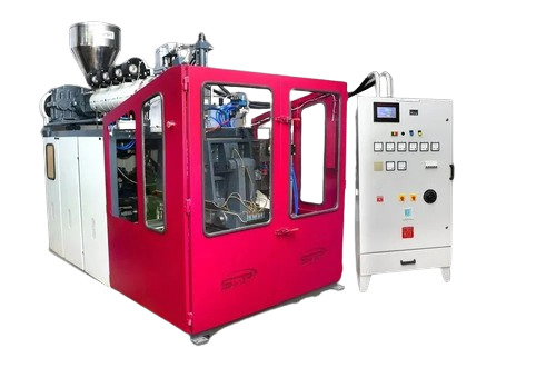 Blow Moulding Deflashing Machine - Color: Red & White