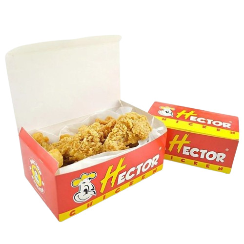 Fried Chicken Packaging Box - Paper Material, Multi Color Design | Perfect for Fast Food Service and Takeaway Packaging