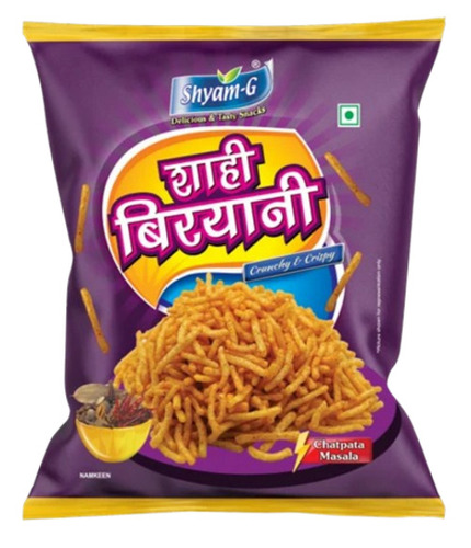 Shyam G Shahi Biryani Snacks - 23 Gram Packet Spicy Fried Snack with Salty Taste FSSAI Certified for Quality and Good Packaging