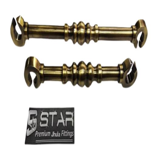 Brass Jhula Chain Round - Brass Material, Load Capacity 300 Kg, Golden Color, Finished Surface | Available Main Material
