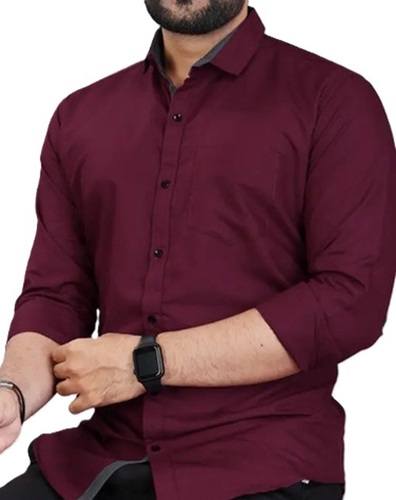 Mens Cotton Batik Shirt - Regular Fit, Classic Collar, Breathable Material, Full Sleeves, 44 Chest Size, Hand Wash & Machine Wash Safe, Custom Logo Option
