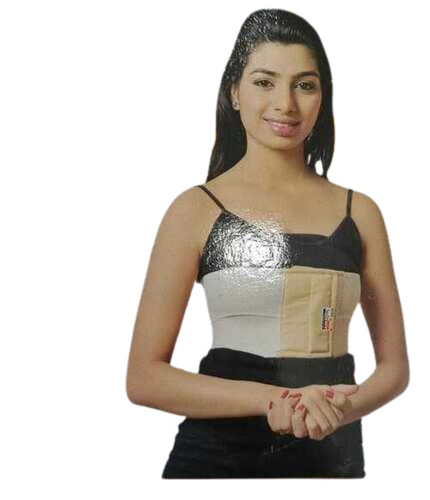 Rib Belt - Polyester Standard Size Brown Color | High Pressure Support for Ortho Patients Lightweight and Breathable Design