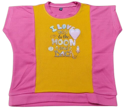Casual Wear Girl T Shirts  - Design: Printed