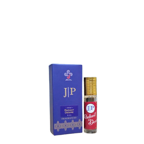 Jeval Radiant Desire Attar - 6 Ml, Alcohol Free Floral Citrus Blend with Warm Spice Notes for Confident Men